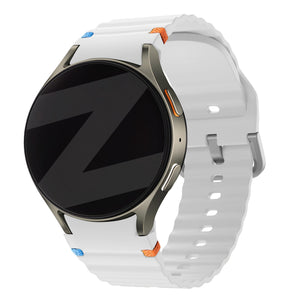 Bandz Samsung Galaxy Watch 7 - 40mm Wave Strap 'Easy Fit' (White)