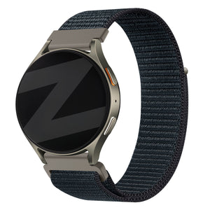 Bandz Amazfit Active Max Nylon Strap 'Easy Fit' (Grey-Blue)