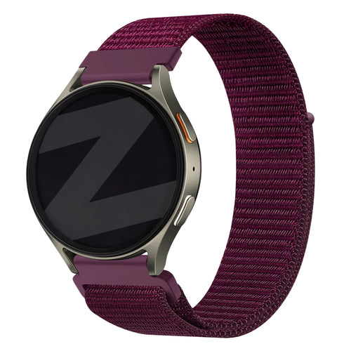 Bandz Levowatch Edgy Nylon Strap 'Easy Fit' (Plum)