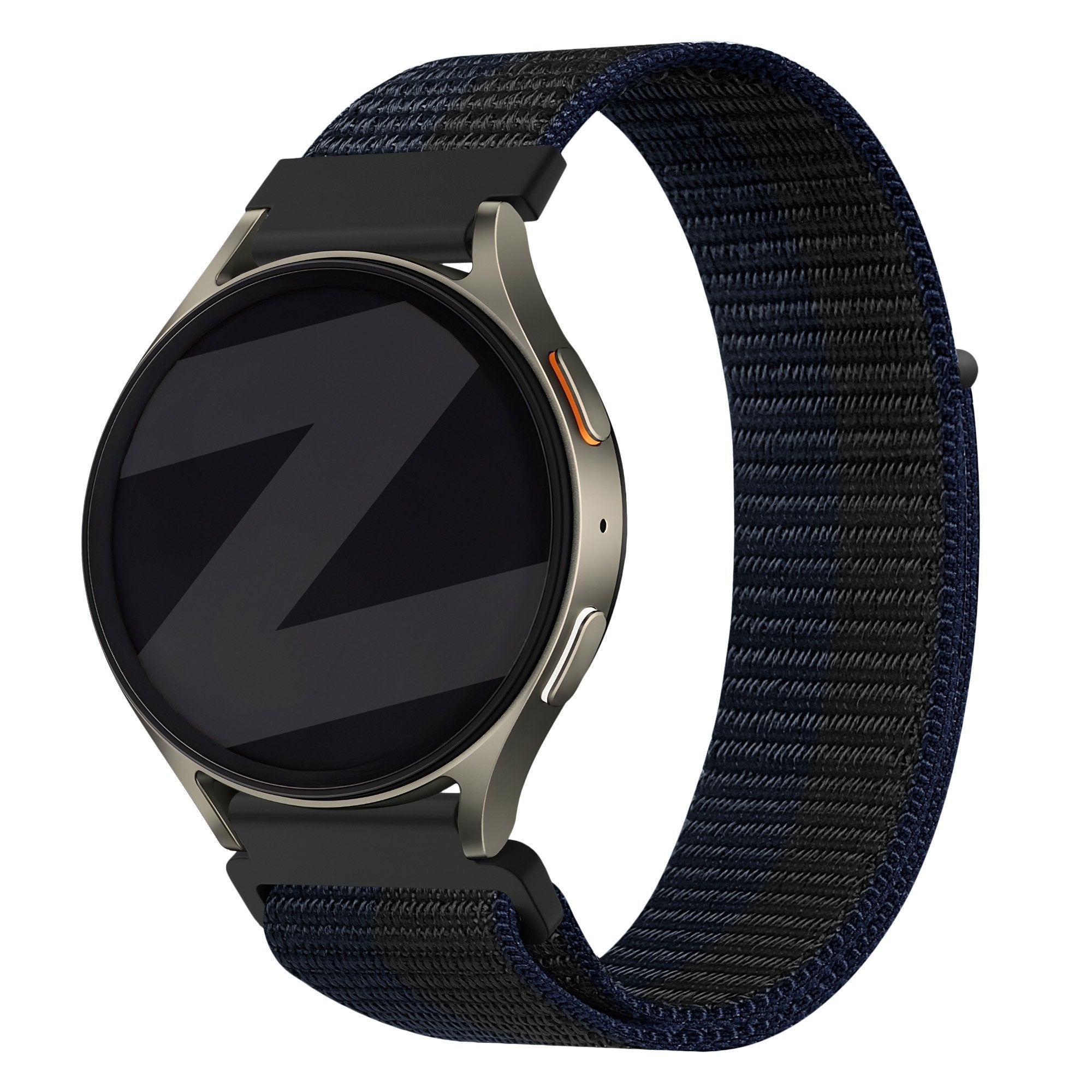 Bandz Correa nylon 'Easy Fit' Oppo Watch X (negro/azul)