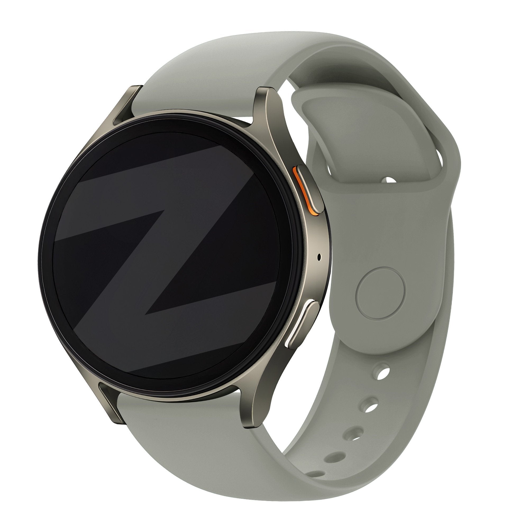 Bandz Samsung Galaxy Watch 4 - 44mm Sport Strap 'Easy Fit' (Light Grey)