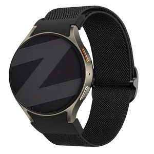 Bandz Samsung Galaxy Watch 4 Classic 42mm Elastic Strap 'Easy Fit' (Black)