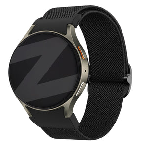 Bandz Samsung Galaxy Watch 4 44mm Elastic Strap 'Easy Fit' (Black)