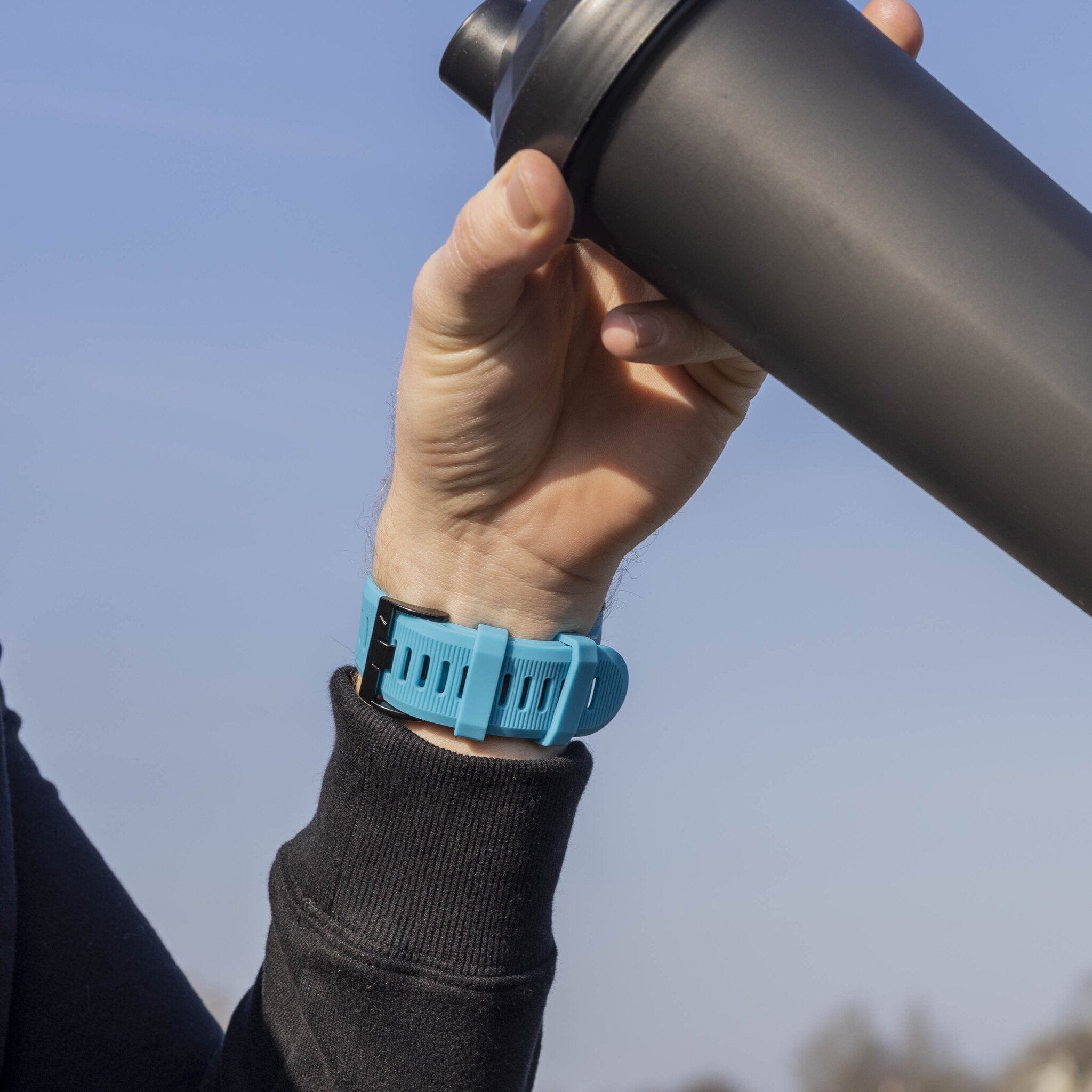 Garmin Descent MK3i - 51mm Silicone Strap (Light Blue)