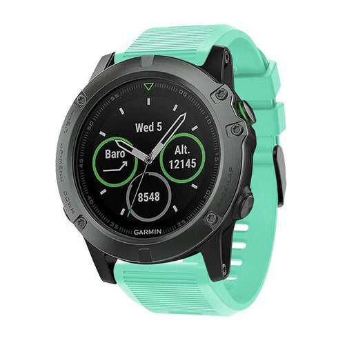 Bracelet silicone Garmin Tactix 8 - 51mm (aqua)