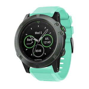 Garmin Fenix 8 Pro - 51mm Silicone Strap (Aqua)
