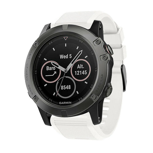 Bracelet silicone Garmin Tactix 7 (blanc)