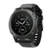 Garmin Quatix 3 / 6x / 7x Solar Silicone Strap (Black)
