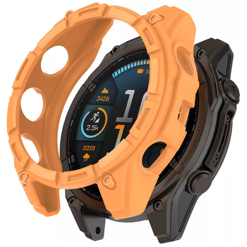 Funda TPU robusta Garmin Fenix 8 - 47mm SOLAR (naranja)