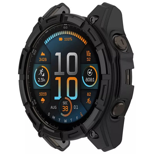 Funda TPU robusta Garmin Fenix 8 - 51mm SOLAR (negra)