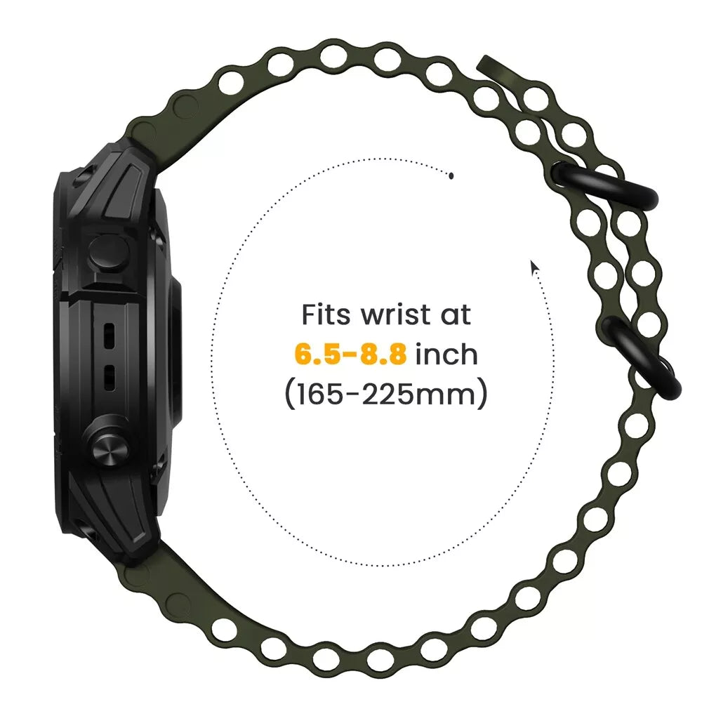Garmin Fenix 8 Pro - 47mm Ocean Strap (Army Green)