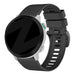 Bandz Garmin Fenix 5/6 Buckled Silicone Strap (Black)