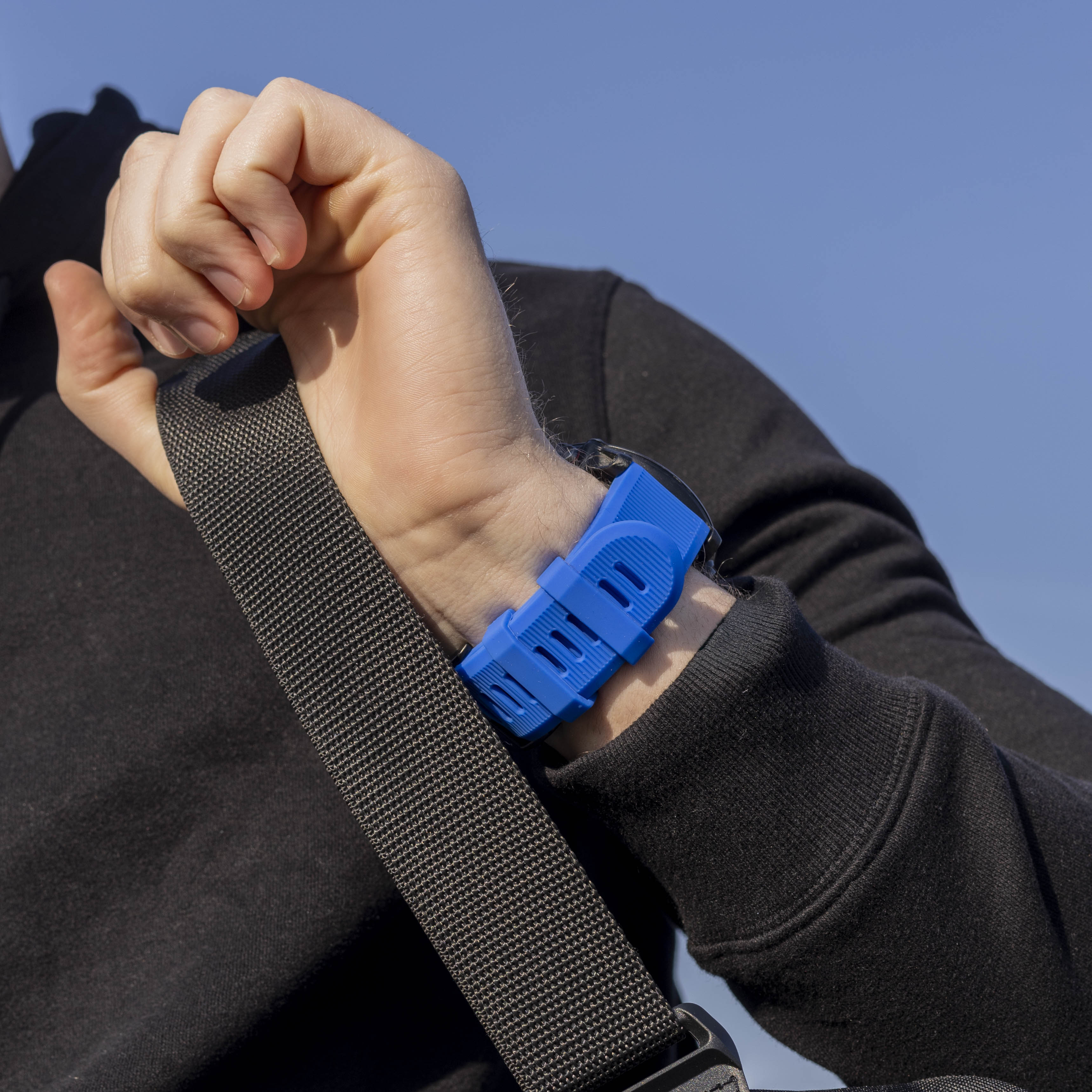 Correa silicona Garmin Quatix 3 / 6x / 7x Solar (azul)