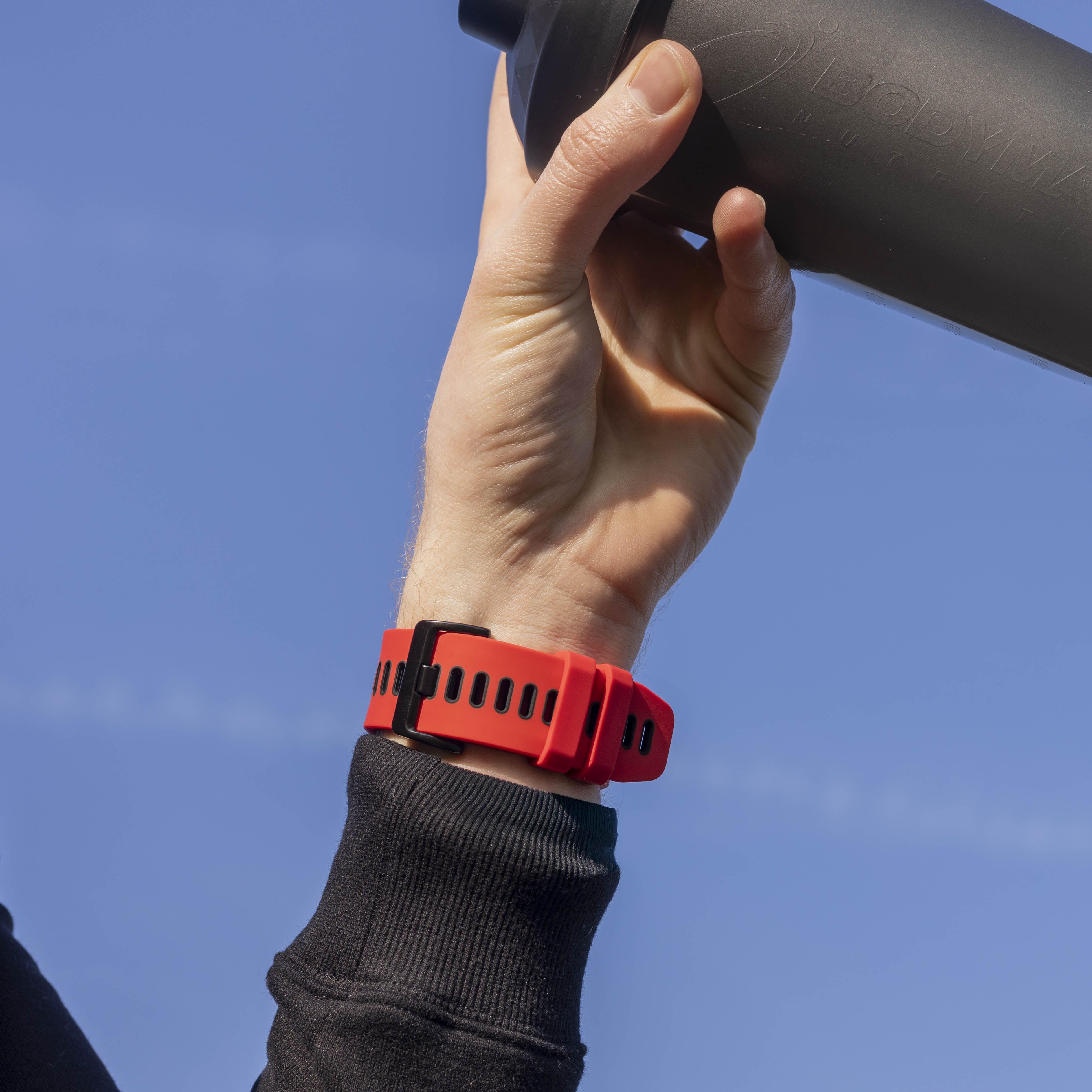 Garmin Fenix 7x Silicone Strap Tough (Red/Black)
