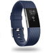 Fitbit Charge 2 Diamond Silicone Strap (Dark Blue)