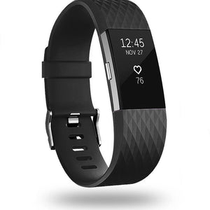 fitbit-charge-2-diamant-silicone-band-zwart