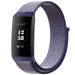 Bracelet nylon Fitbit Charge 3 (bleu foncé)