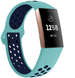 Fitbit Charge 3 Sport Strap (Aqua/Navy Blue)