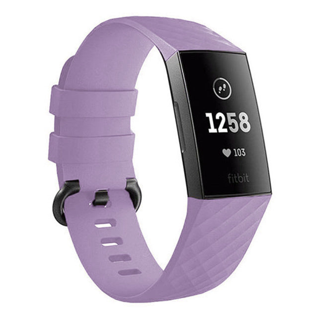 fitbit charge 4 silicone strap lilac