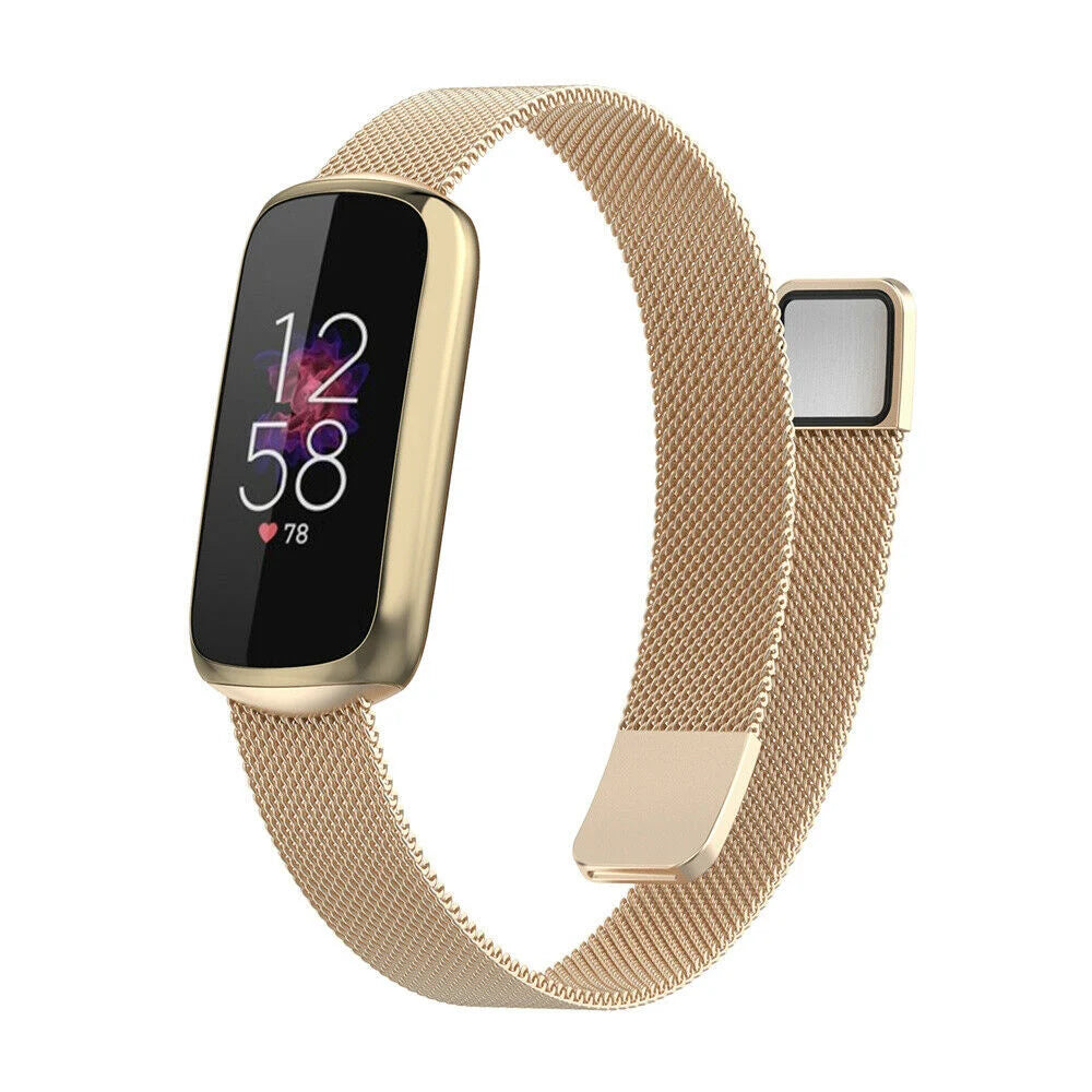 Correa milanesa Fitbit Luxe (champán)