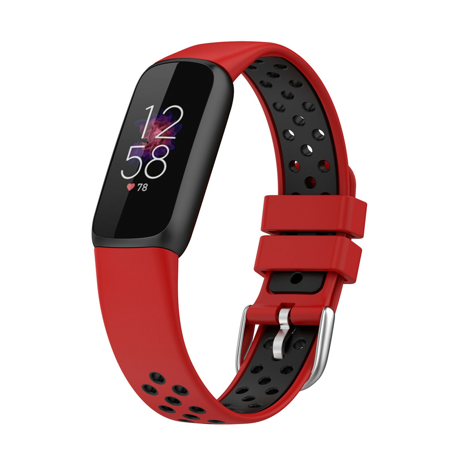 fitbit-luxe-sportarmband-rot-schwarz