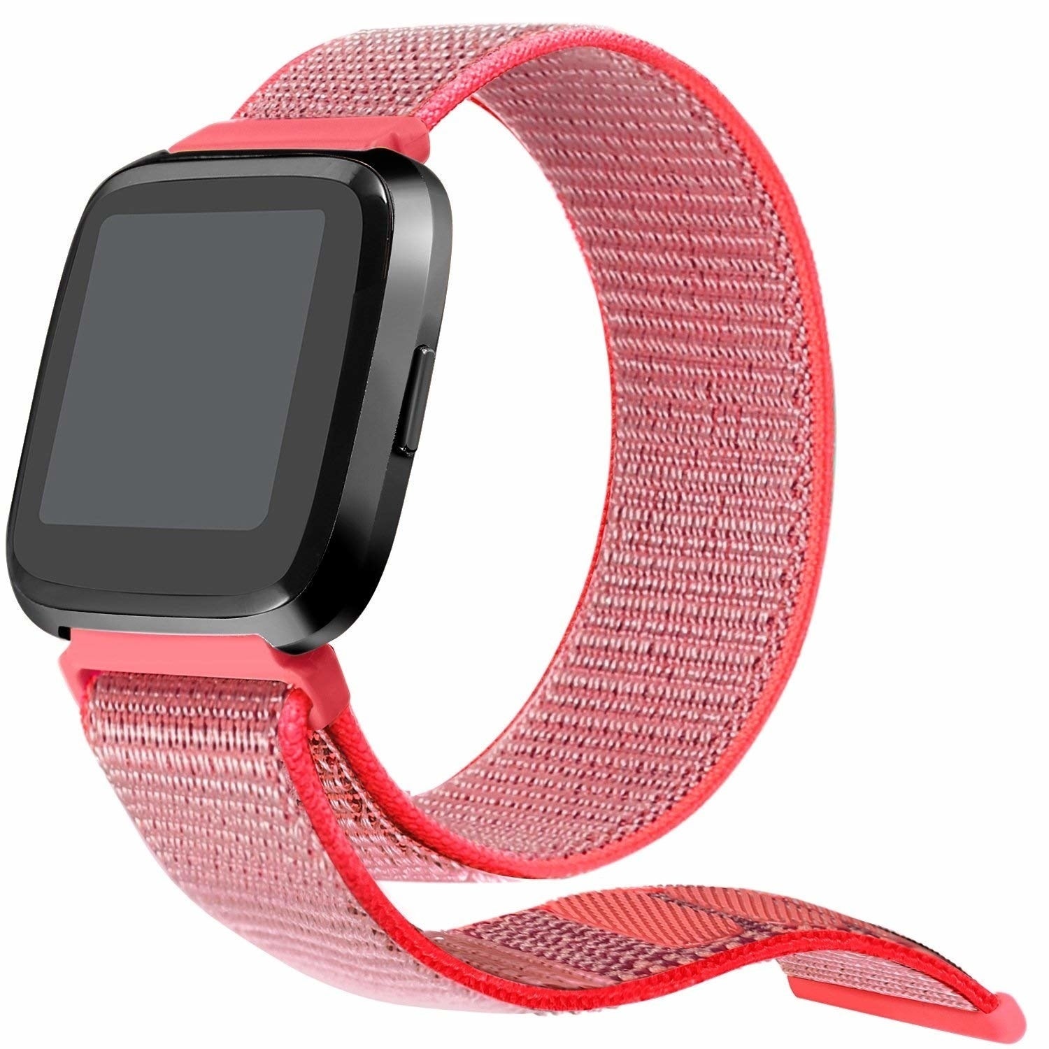 fitbit-versa-2-nylonarmband-pink