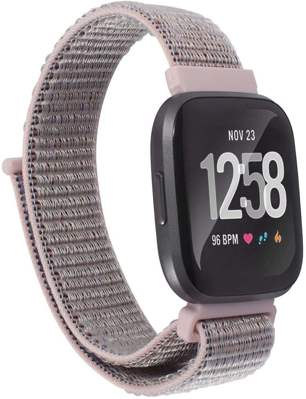 fitbit-versa-2-nylonarmband-rosa