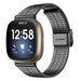 Fitbit Versa 3 Fine Steel Strap (Black)