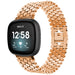 Fitbit Versa 3 Steel Strap Hexagons (Rose Gold)