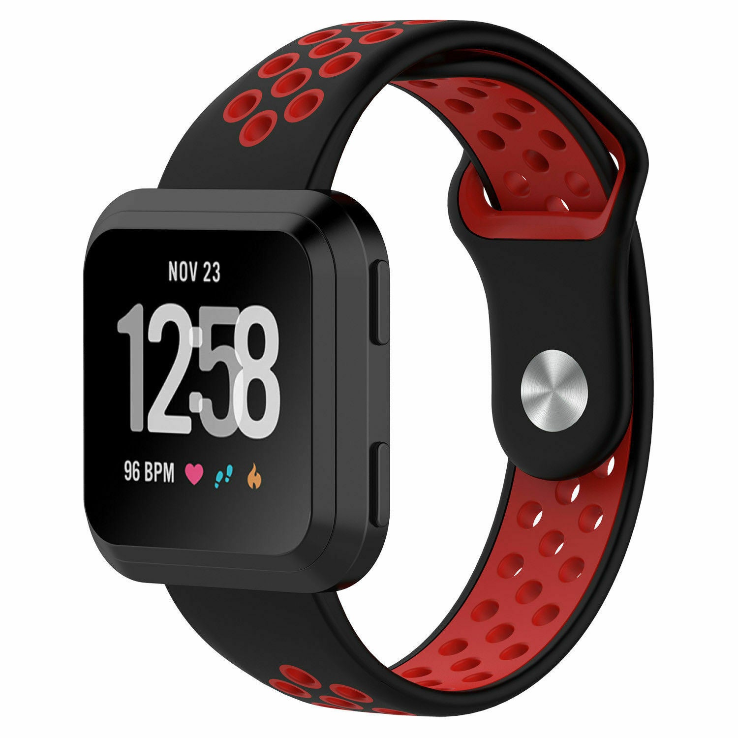 fitbit-versa-sport-band-zwart-rood