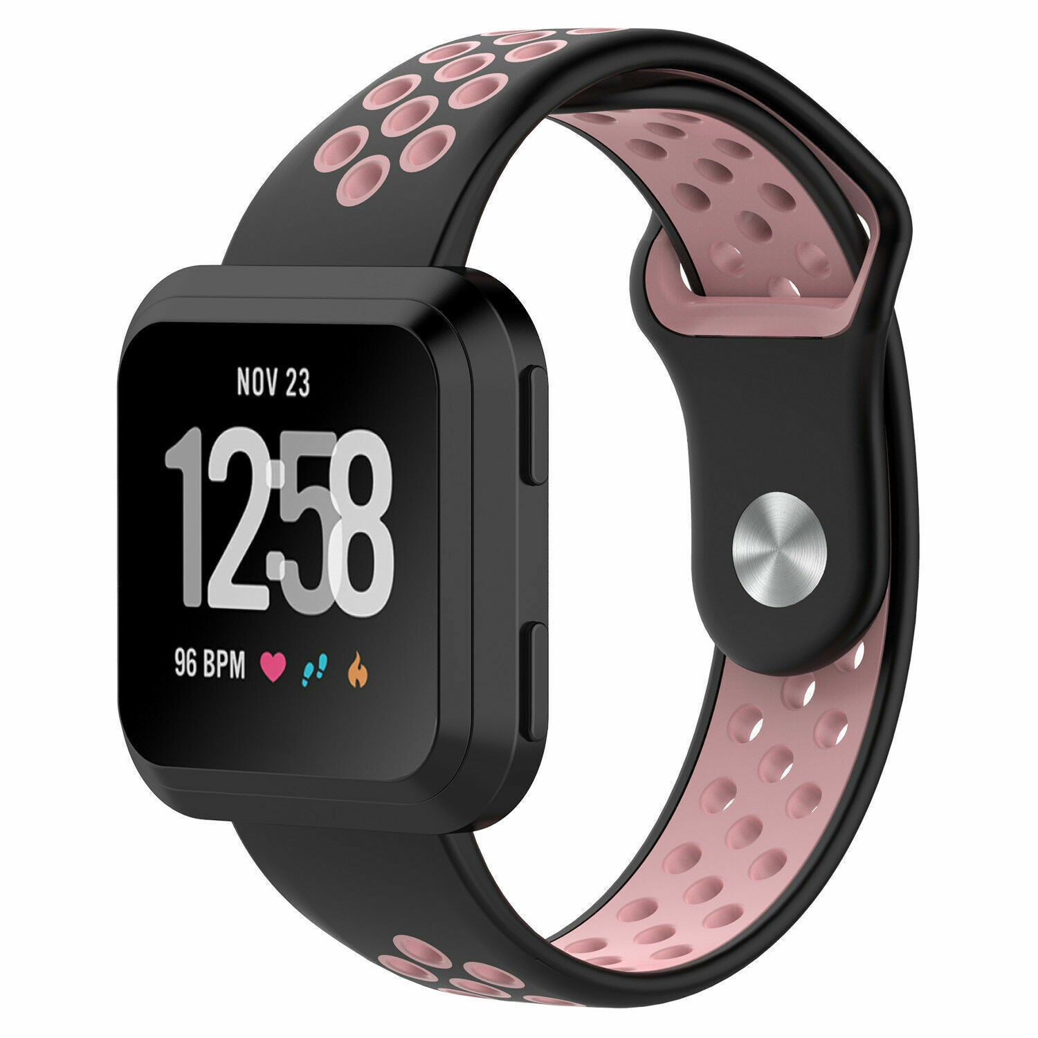 fitbit-versa-sport-band-zwart-roze