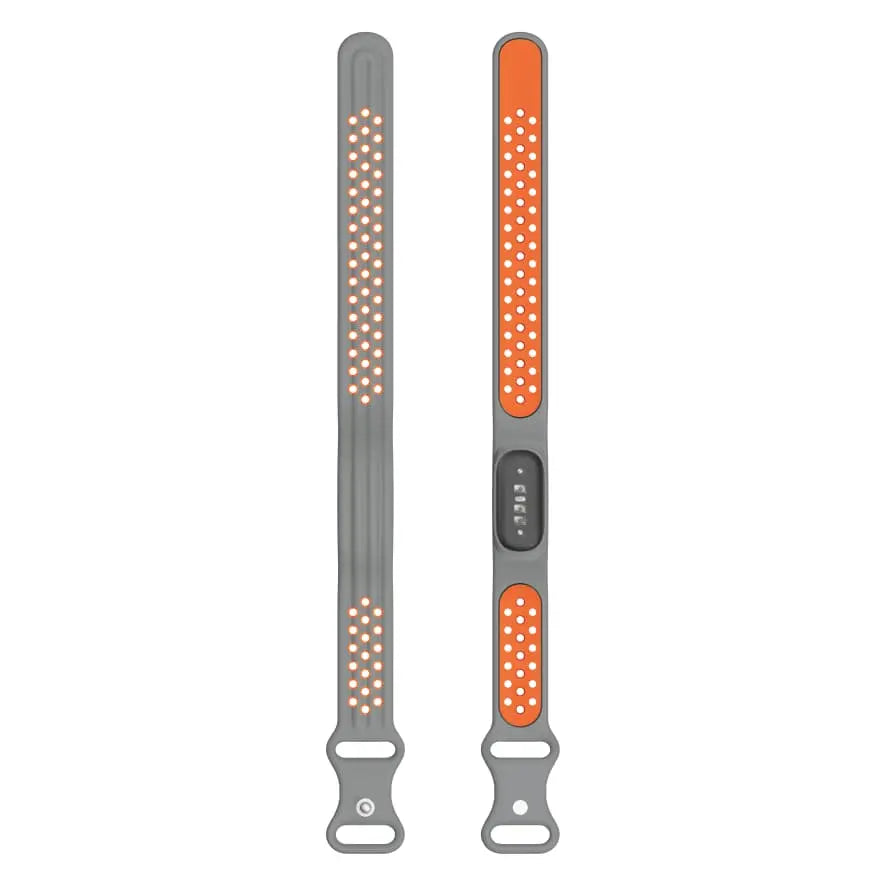 Fitbit Air Sportarmband (Hellgrau/Orange)