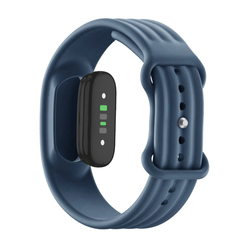 Bandz Fitbit Air Silicone Strap 'Classic' (Grey-Blue)