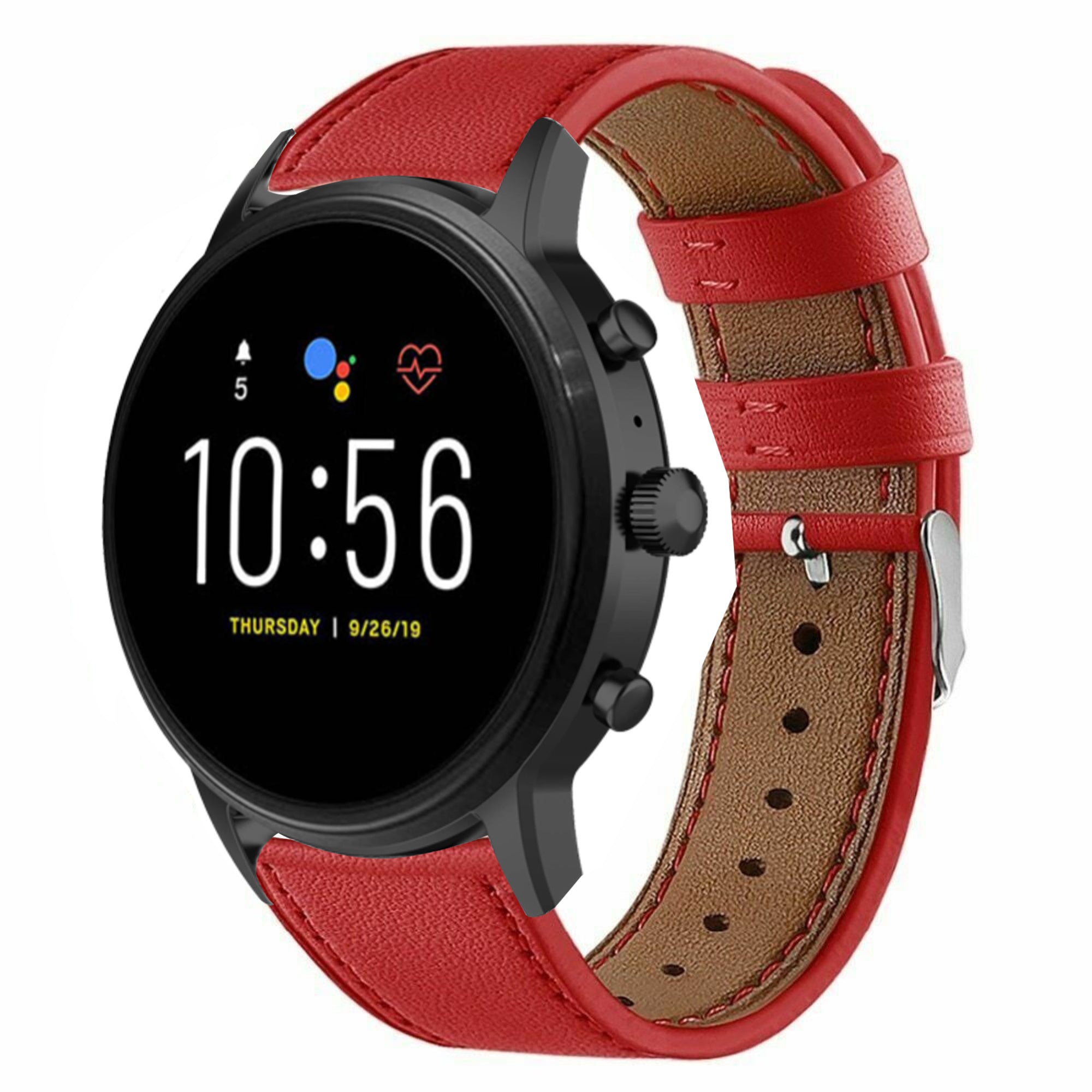 fossil-gen-5-leren-bandje-rood