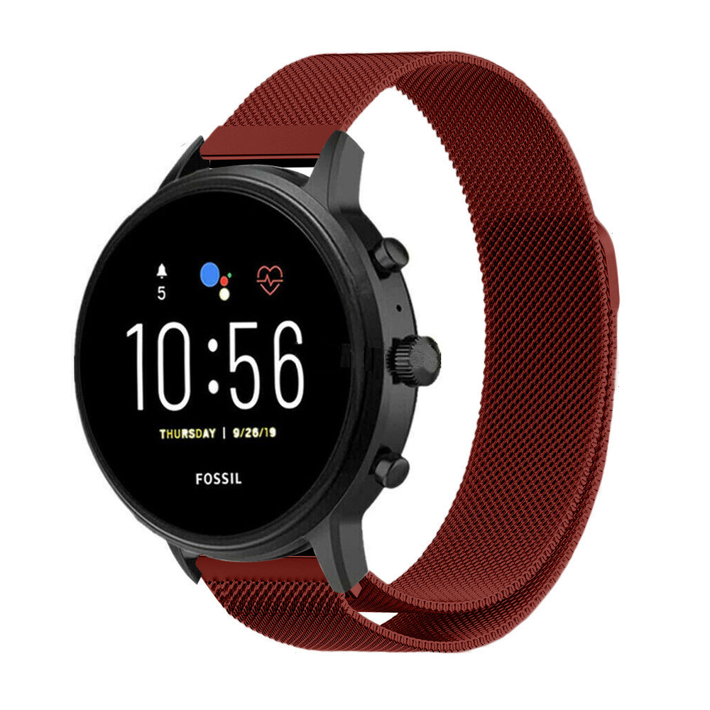 fossil-gen-5-milanese-band-rood