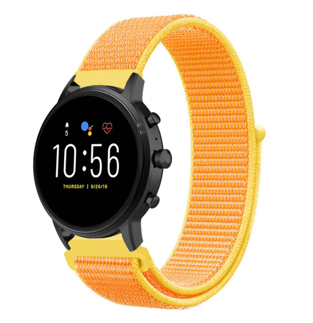 fossil-gen-5-nylon-bandje-geel