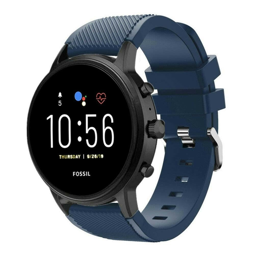 fossil-gen-5-siliconen-bandje-donkerblauw-smartwat