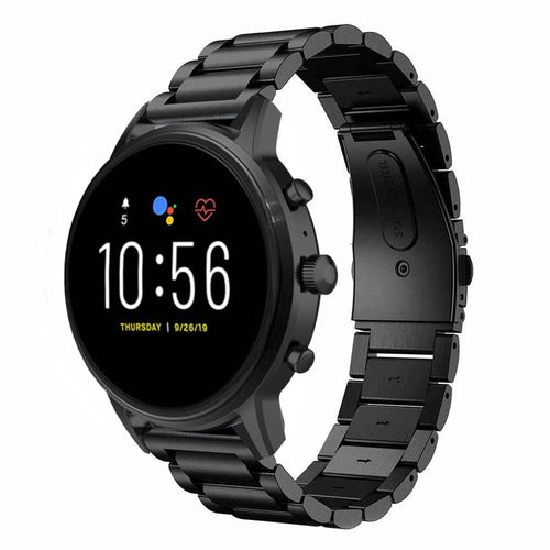 Fossil Gen 4 Explorist (HR) Stahlarmband (Schwarz)