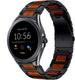 Fossil Gen 5e 44mm Wood/Steel Strap (Black)