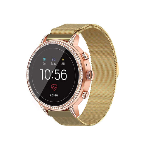 Fossil Gen 4 Venture (HR) Milanese band (goud)