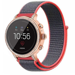 fossil-gen-5e-nylon-bandje-powder