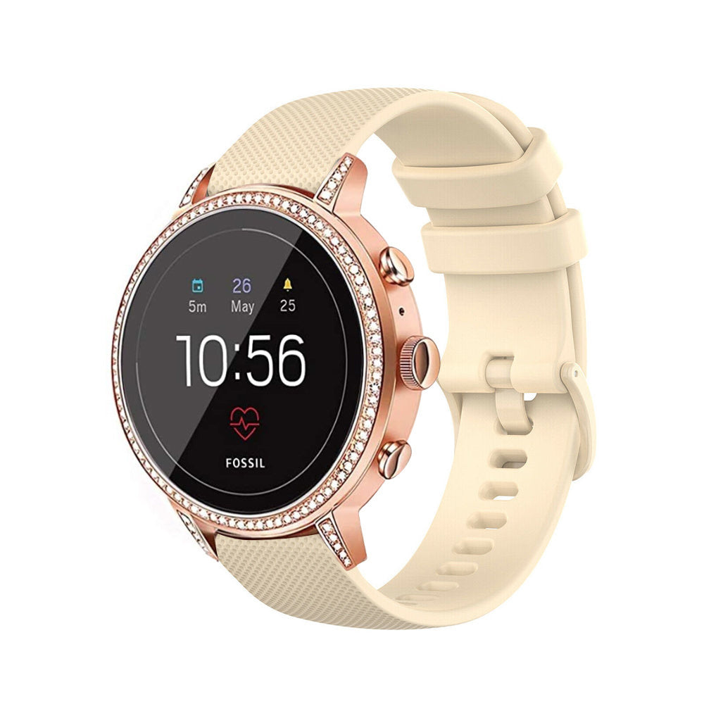 fossil-gen-5e-siliconen-bandje-beige