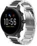 Correa acero Fossil Gen 4 Explorist HR (plateado/negro)
