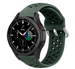 Samsung Galaxy Watch 4 Classic 42mm Silikonarmband mit Löchern (Armeegrün)