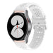 Samsung Galaxy Watch 4 44mm Silikonarmband mit Muster (Weiß)