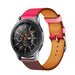 Samsung Galaxy Watch 46mm Lederarmband (Leuchtend Pink / Rot/Braun)