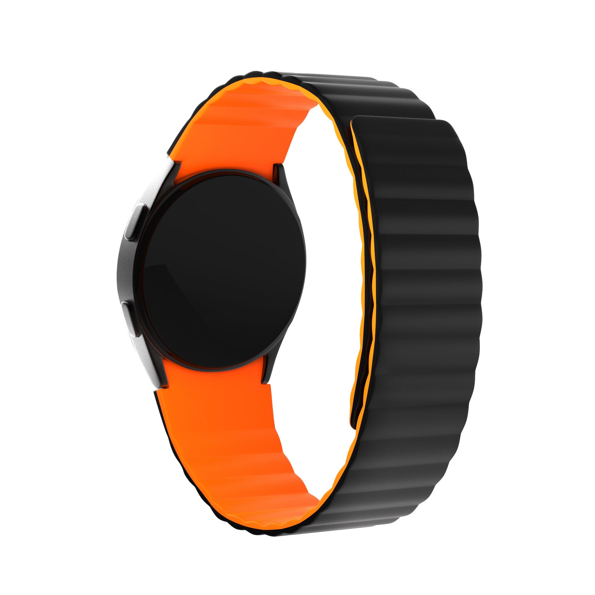 galaxy-watch-5-44mm-magnet-armband-schwarz-orange