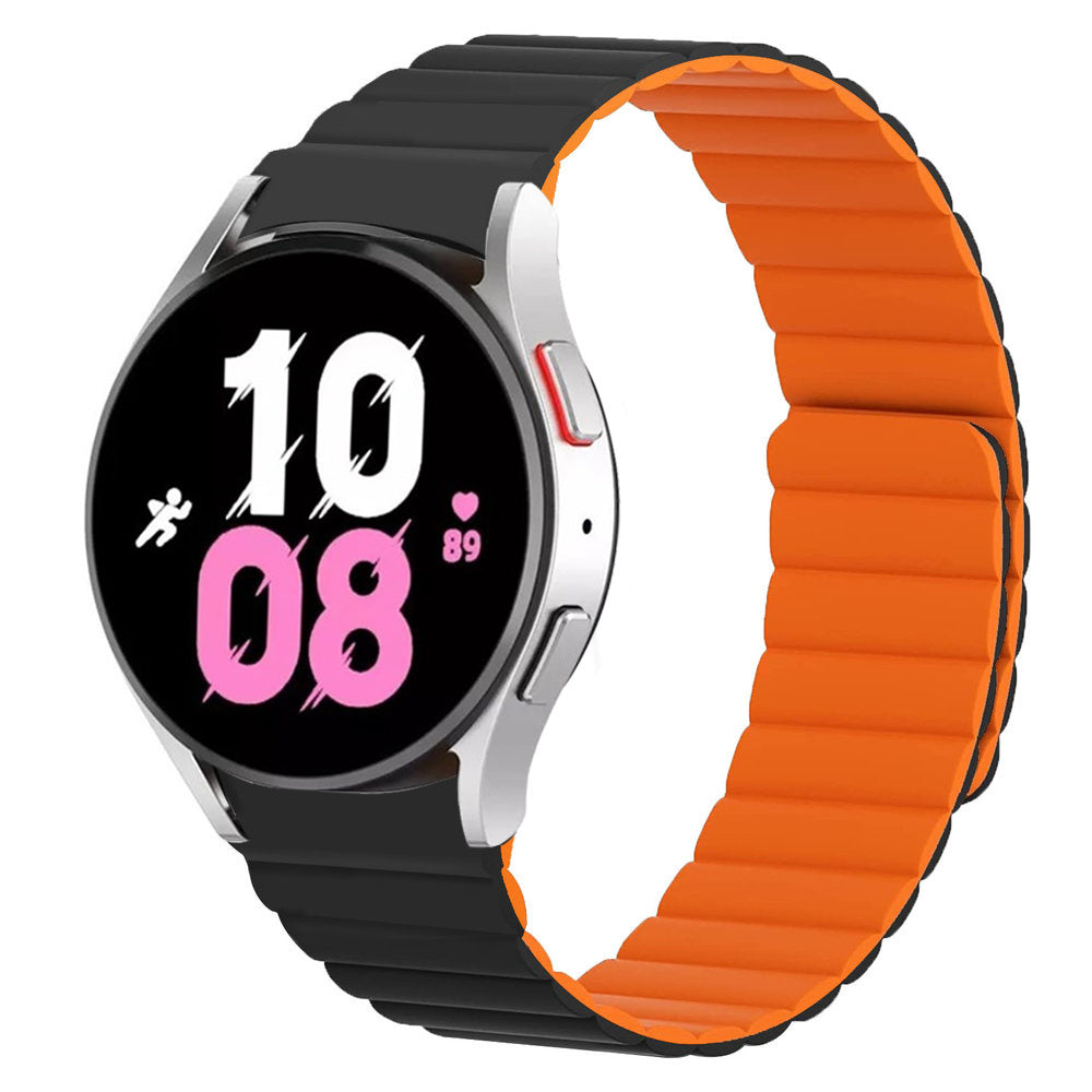 galaxy-watch-5-magnet-armband-schwarz-orange