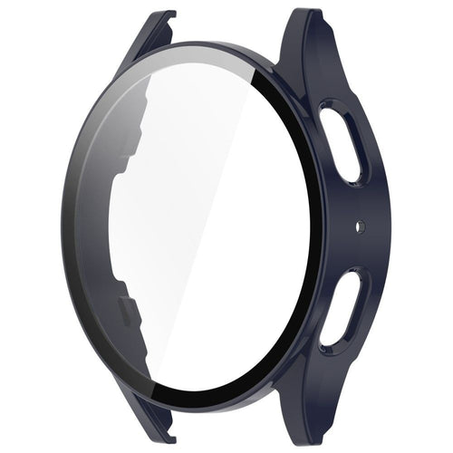 Funda rígida con vidrio Samsung Galaxy Watch 7 44mm (azul oscuro)