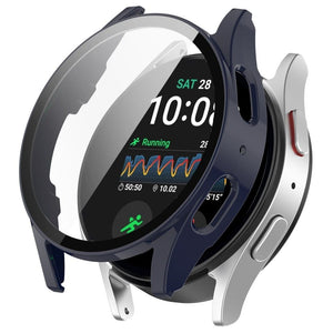 Funda rígida con vidrio Samsung Galaxy Watch 7 44mm (azul oscuro)